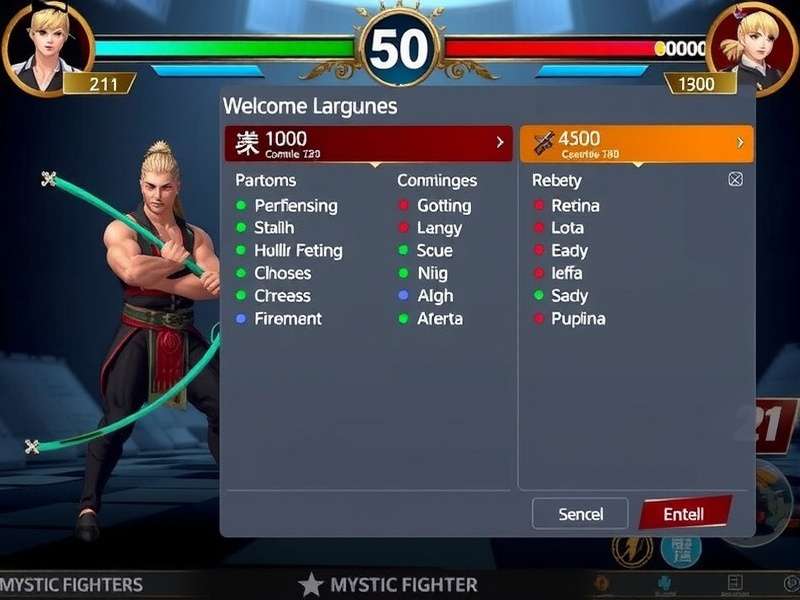 Mystic Fighter Elite character customization options